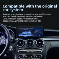 Système Linux 12.3 pouces Google Car Multimedia GPS Navigation Carplay Player pour Mercedes C W205 GLC X253 AB CLA GLA 2013-2019