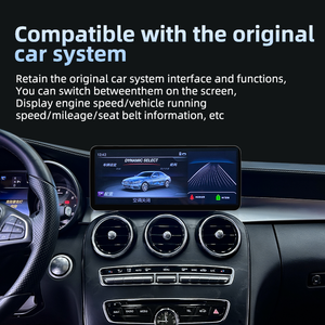 Lettore Multimediale GPS per Auto con Sistema Linux da 12,3 Pollici, Navigazione e Carplay per Mercedes C W205 GLC X253 AB CLA GLA 2013-2019 - Product Image 5