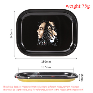 Futeng 18*14Cm Kim Loại Tin Tùy Chỉnh In Cán Khay Thuốc Lá Hút Thuốc Cán Khay Bán Buôn Phục Vụ Khay - Product Image 2