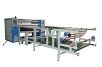 Machine de transfert thermique automatique à grande vitesse GS-R120 pour tapis de souris/feuilles de matériau, à tambour chauffé à l'huile