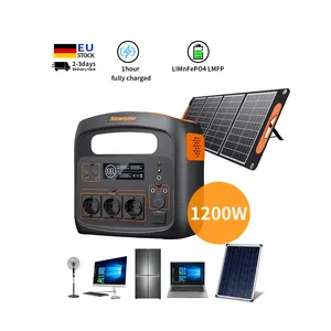 DIHE 제조업체 1200W 휴대용 발전소 lifepo4 가정 에너지 시스템 휴대용 전원 태양 전지 패널 발전기