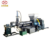 Granulateur extrudeur à vis simple YONGJIE pour recyclage de plastique HDPE avec moteur, production de 100-200 kg/h