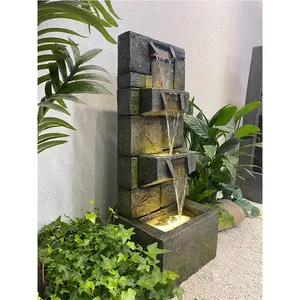 Popular Design 32.28 Inches Tall Home Decor Water Fountains Outdoor Fountain Waterfall For Home Christmas Wedding