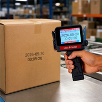 Impresora Portátil Inteligente de 12.7mm y 600DPI, Máquina de Codificación de Fechas por Inyección de Tinta TIJ para Embalaje de Cartón