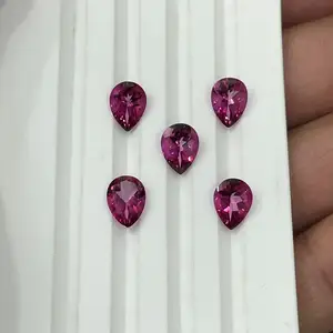 Beste Kwaliteit Natuurlijke Edelsteen Type Roze Topaz Stenen Peer Gesneden Topaz Edelstenen Handgemaakt Bulkproduct