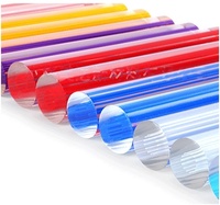 Tiges acryliques PMMA colorées pour la décoration intérieure Bubble Crafts Display Decor Tiges en plastique de haute qualité