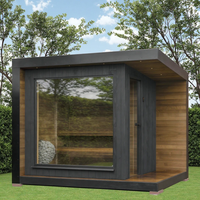 Sauna et douche combinés électriques en bois massif, à assembler soi-même, pour une utilisation à domicile, dans le jardin et au parc
