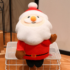 Caja de Regalo de Oso de Peluche Navideño con Diseño de Abuelo, Tela Súper Suave, Decoración para Aliviar el Estrés - Product Image 4