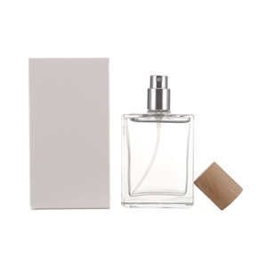 Nuevo Envase de Perfume en Spray Cilíndrico Minimalista y Elegante de Vidrio con Tapa de Madera - Product Image 3