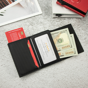 Casekey High Quality Magnetic Closure Tri Fold PU for <b>Wallet</b> Anti-rfid Anti-theft <b>Smart</b> Cardholder - Product Image 1