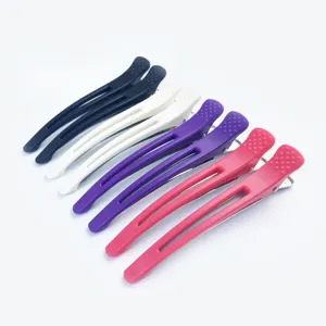 Wholesale styles clips design hair extension plastic clip silicone anti slip hairpin