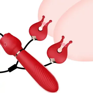 Nippelklammern vibrierende Brustclips Nippel-Stimulator für Damen verdrahtete Klitoris-Vibratoren Dildo Sexspielzeug für Damen Erwachsene
