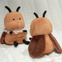 Peluche fantaisie en forme de cafard moelleux avec lunettes de soleil à nœud et dentelle, idéale pour les enfants, cadeau amusant pour les fêtes de fin d'année