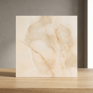Baldosas de Porcelana Pulida Onyx Bianco 600x600mm, Aspecto de Mármol Blanco, Baldosas de Porcelanato Cerámico Brillante - Product Image 4