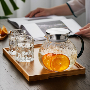 Jarra <span class=keywords><strong>de</strong></span> Vidrio con Filtro <span class=keywords><strong>de</strong></span> Acero Inoxidable y Tapa, Resistente al Calor, <span class=keywords><strong>de</strong></span> Borosilicato, para Té <span class=keywords><strong>de</strong></span> Frutas, <span class=keywords><strong>de</strong></span> Gran Capacidad - Product Image 4