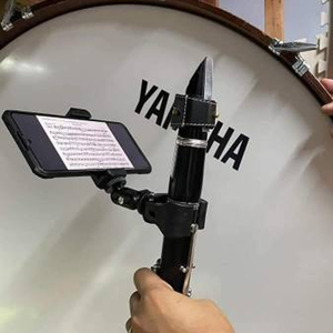 Soporte Atril de Música Plegable y Portátil para Clarinete e Instrumentos Musicales con Sujetador Desmontable de Liberación Rápida para Teléfono Móvil - Product Image 2