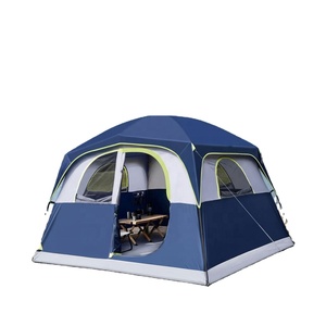 Carpa de Camping Impermeable para 6 Personas, de Una Habitación, para las Cuatro Estaciones, 1500-2000 mm, Fácil de Instalar, Diseño de Doble Capa, Portátil, Familiar, para Exteriores - Product Image 2
