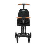 Poussette bébé compacte de luxe 6 en 1 en métal, pliage à une main et portable pour les nouveau-nés, voyage en avion adapté, tissu durable