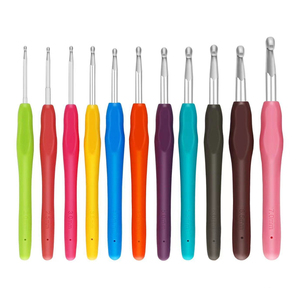 Juego <span class=keywords><strong>de</strong></span> ganchos <span class=keywords><strong>de</strong></span> ganchillo <span class=keywords><strong>de</strong></span> 11 14 tamaños, ganchos <span class=keywords><strong>de</strong></span> ganchillo ergonómicos multicolores <span class=keywords><strong>de</strong></span> 2-7mm con estuche para manos artríticas, <span class=keywords><strong>agujas</strong></span> <span class=keywords><strong>de</strong></span> ganchillo <span class=keywords><strong>extra</strong></span> <span class=keywords><strong>largas</strong></span> - Product Image 4