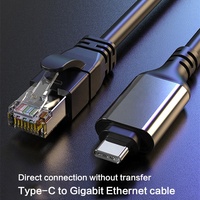 Câble Ethernet USB Type C vers RJ45 câble RJ45 directement connecté adaptateur réseau Gigabit LAN pour MacBook Pro/téléphone