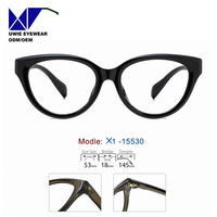 Monture optique œil-de-chat TR90 personnalisée OEM, taille 53-18-145, légère et confortable, pour adultes unisexes, logo personnalisé, MOQ 50 pièces