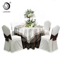 Nappe Ronde Unie de Haute Qualité en Polyester pour Mariages, Banquets, Hôtels, Anniversaires et Décorations d'Événements