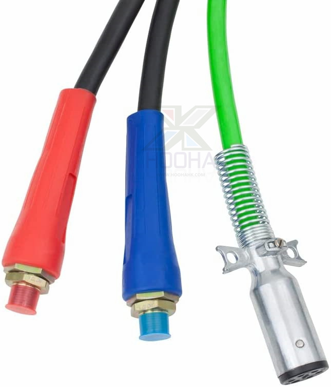ABS Power Air Line Hose Wrap 7 Way Electrical Cable Harness With Handle Grip