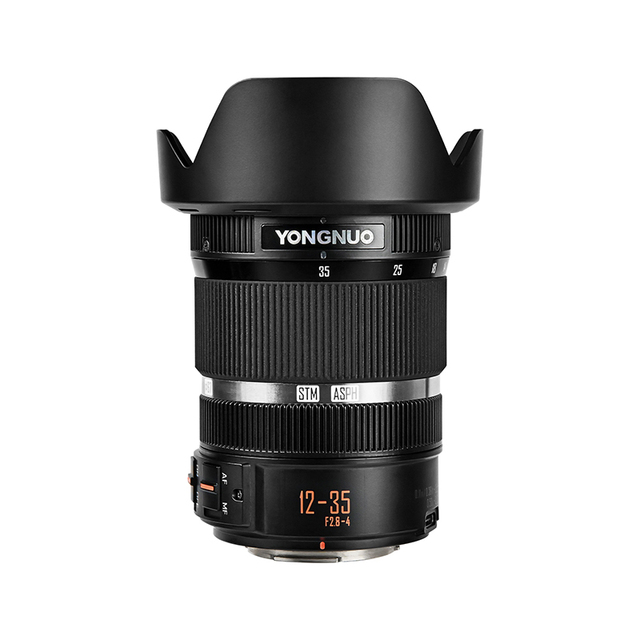 YONGNUO M4/3 Mount Camera Lenses YN12-35mm F2.8-4M Large Aperture AF/MF Standard ZOOM Lens for Panasonic Olympus
