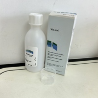 Bouteille vide en HDPE de 250 ml avec bouchon à vis, étiquette, boîte, livret - Emballage pour nettoyant visage