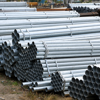 Tube en acier galvanisé de haute qualité A36, tube rond en acier galvanisé S355J2 S355JR St37 S235JR St52 16Mn Q345B 2-20mm 1-12m Z120