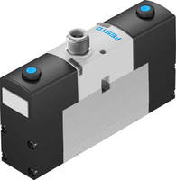 Solénoïde VSVA-B-P53E-H-A1-1R2L 5/3 drain, 5 canaux, électrique, 1 interface, débit maximal 1400L/min, série VSVA 24V
