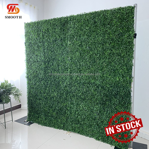 SMOOTH - Panel de Pared de Plantas Artificiales, Directo de Fábrica, Fondo de Pared de Flores Artificiales de 8 pies x 8 pies, en Tela - Product Image 2