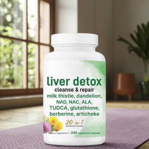Suplemento de Apoyo Hepático 20 en 1, 240 Cápsulas para Adultos, Suplemento Nutricional, Herbal y Alimentario para el Cuidado de la Salud - Product Image 2