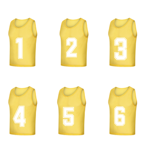 Petos/Chalecos de Entrenamiento de Fútbol y Baloncesto Personalizados con Números para Niños, Jóvenes y Adultos - Ideales para Deportes de Equipo - Product Image 1