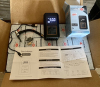 150 PSI Tire Inflator Portable Air Compressor, 12V DC Auto Shutoff Air Pump with Digital Pressure Gauge and Emergency LED Light
