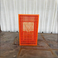 Cage de transport pour volailles en plastique orange de haute qualité, nouveau matériau, 97*57*27cm, pour élevage de poulets, cages pour animaux