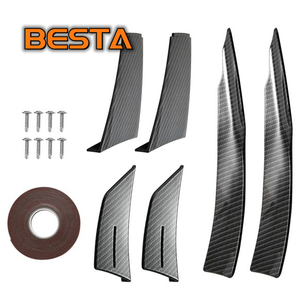 Applicable pour <span class=keywords><strong>BMW</strong></span> série 3 F80 M3 F82 M4 bande de protection de pare-chocs anti-rayures Modification de pare-chocs avant en Fiber de carbone - Product Image 2