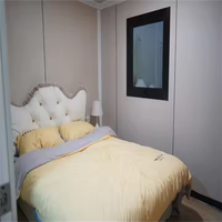 Chine le plus populaire un cadre 3 chambres maison Kit chambre 2 salle de bain maisons pliables préfabriquées avec prix réel histoire paquet plat