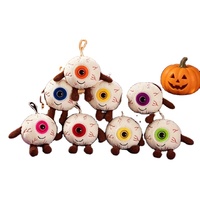 Porte-clés poupée œil de démon transfrontalier pour Halloween, nouveauté farce, cadeau de fête, jouet en peluche unisexe de 15 cm pour les 14 ans et plus