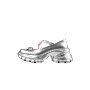 Ballerines personnalisées pour femmes Xinzirain, bout rond, décontractées, semelle épaisse et souple, style Mary Jane, légères, avec nœud - Product Image 1