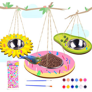 DLL433 offre spéciale activités de plein air bricolage personnalisé en bois enfants Arts et artisanat peinture oiseaux mangeoires Kits de <span class=keywords><strong>dessin</strong></span> - Product Image 5