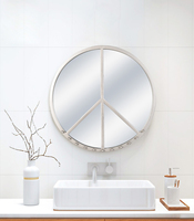 Gyco — miroir mural multifonction à déploiement rapide, miroir d'avion moderne avec crochets, à suspendre, nouveauté