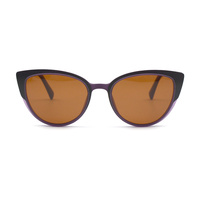 Lunettes de vue œil-de-chat pour femmes, monture en acétate tendance avec verres PC transparents, design féminin élégant