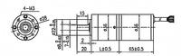 Moteur à engrenages CC robuste de 36 mm pour actionneur de serrure de casier à colis, couple élevé de 2,5 N.m, protection IP65 pour bateau et appareils électroménagers