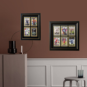 Elegant <b>Black</b> Wood <b>Photo</b> <b>Frame</b> Rectangle Vertical Tabletop Display Four Sports Cards Digital Printing Full Color Durable - Product Image 6
