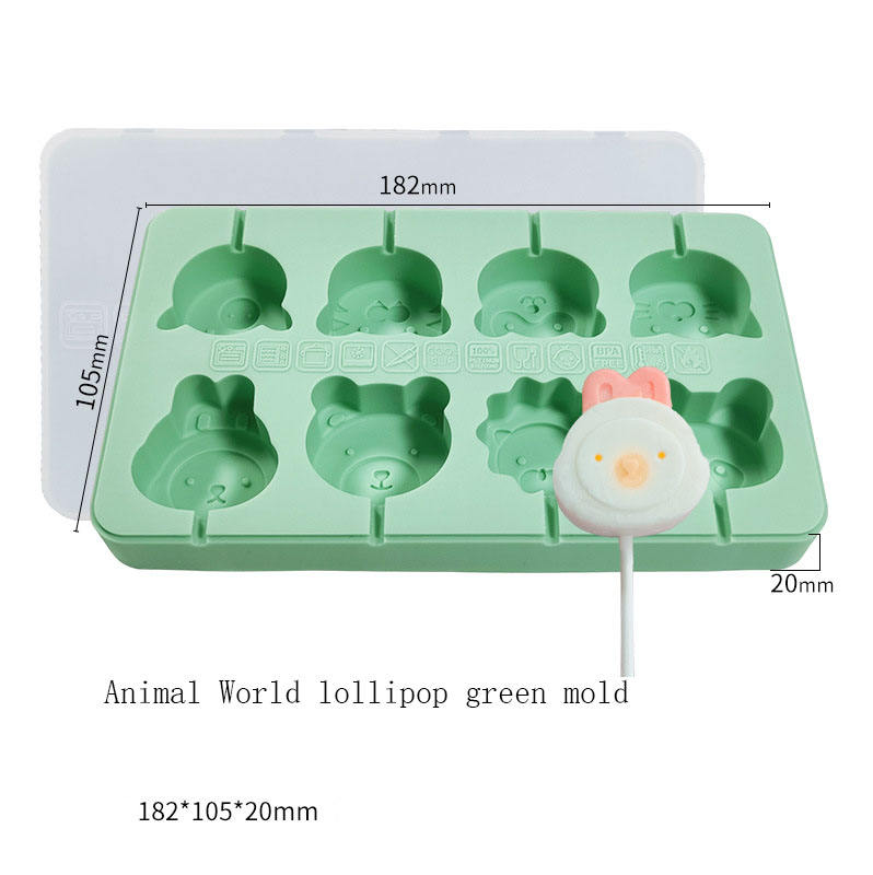 Moule vert sucette D5084-2 Animal World 104g