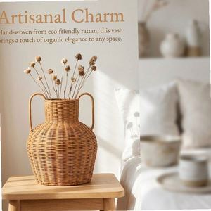 Paniers Coulissants pour Fleurs, Jardinière en Rotin d'Halloween, Panier <span class=keywords><strong>de</strong></span> Nantucket, <span class=keywords><strong>Sel</strong></span> Rose, Boulettes, Tresse Rétro, Mini Petits - Product Image 4
