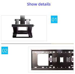 Montaje articulado para TV retráctil LCD negro manual gabinete oculto <span class=keywords><strong>cama</strong></span> estribo estante TV soporte de pared 55 pulgadas - Product Image 4