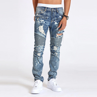 Wholesale mens designer jeans paint 
