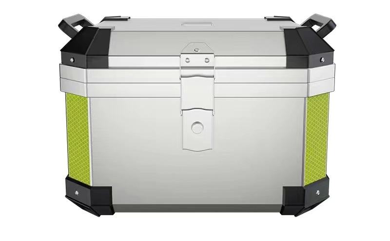 45L Silver Square Box  Shock Absorbing Base